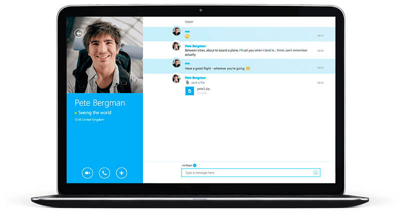 Skype для ноутбуков
